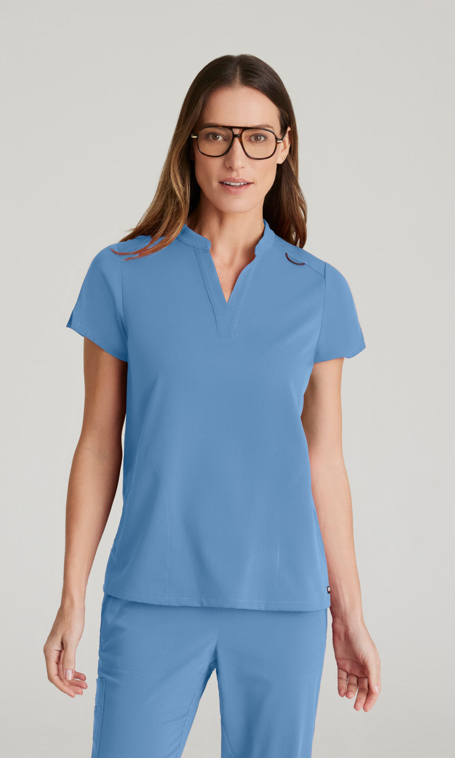Grey's Anatomy Stretch GRST230 Avery Scrub Top Ciel Blue