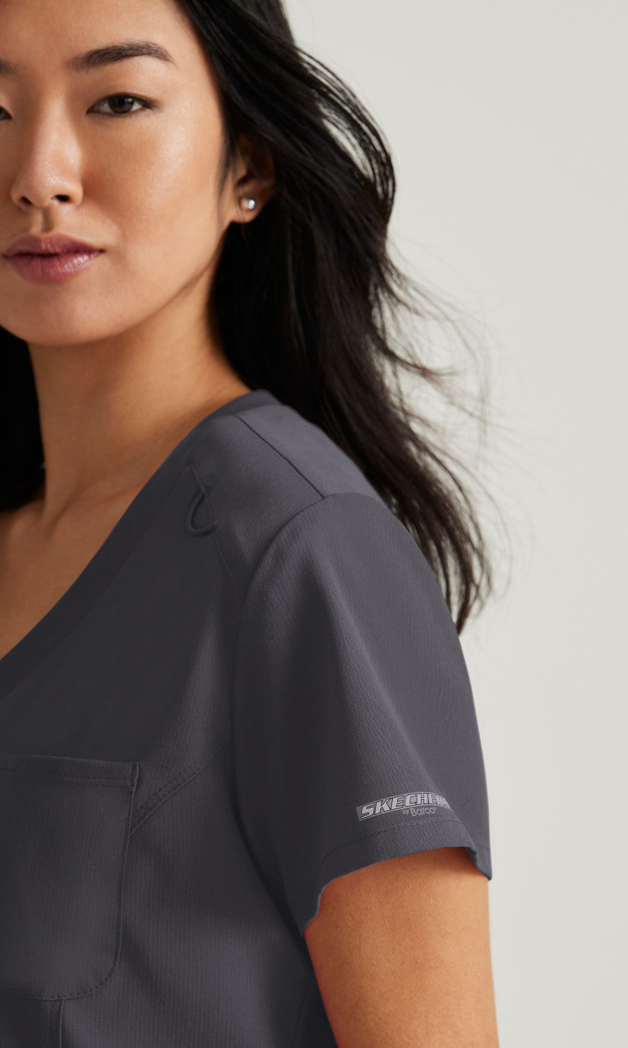 Skechers SKT147 Dignity Scrub Top Pewter