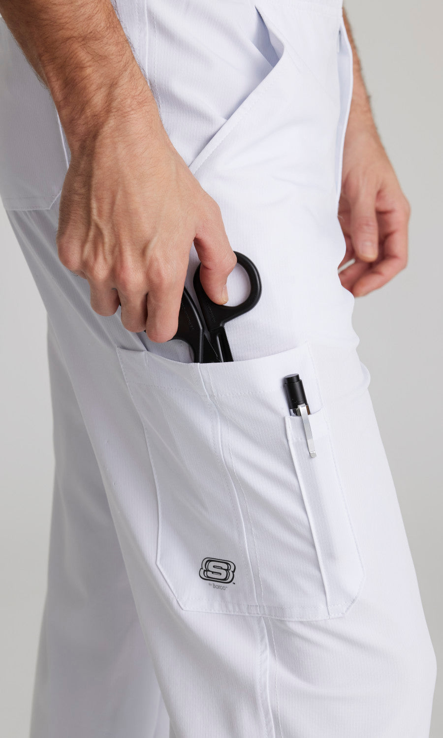 Skechers SK0215 Structure Scrub Pants White