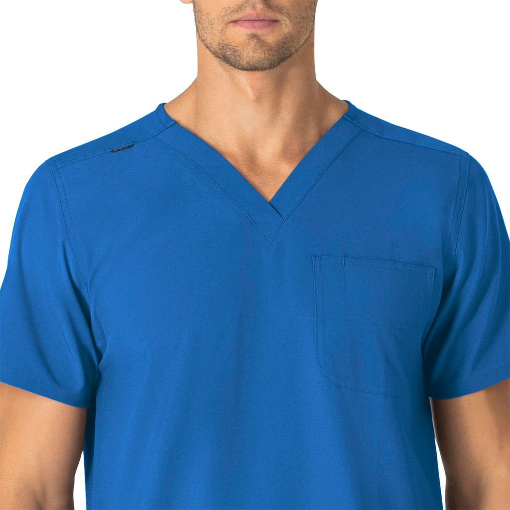 Force Essentials C15013 Unisex V-Neck 6-Pocket Scrub Top Royal