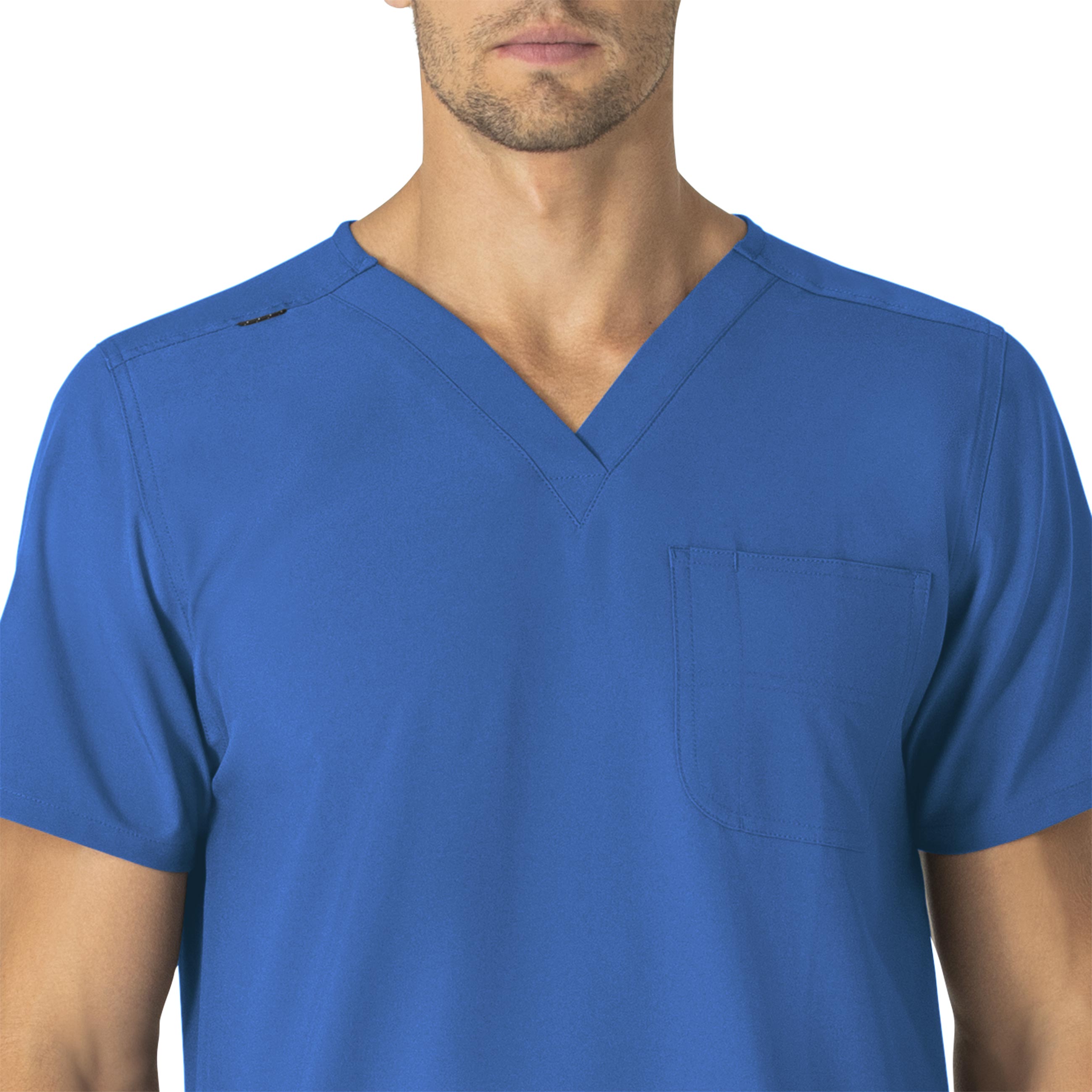 Force Essentials C15013 Unisex V-Neck 6-Pocket Scrub Top Royal