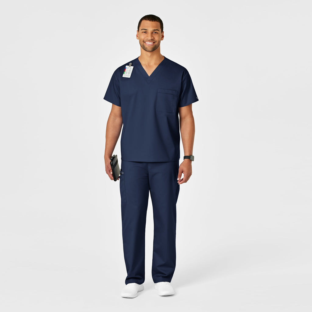 WonderWORK 500 Unisex Drawstring Cargo Scrub Pants Navy