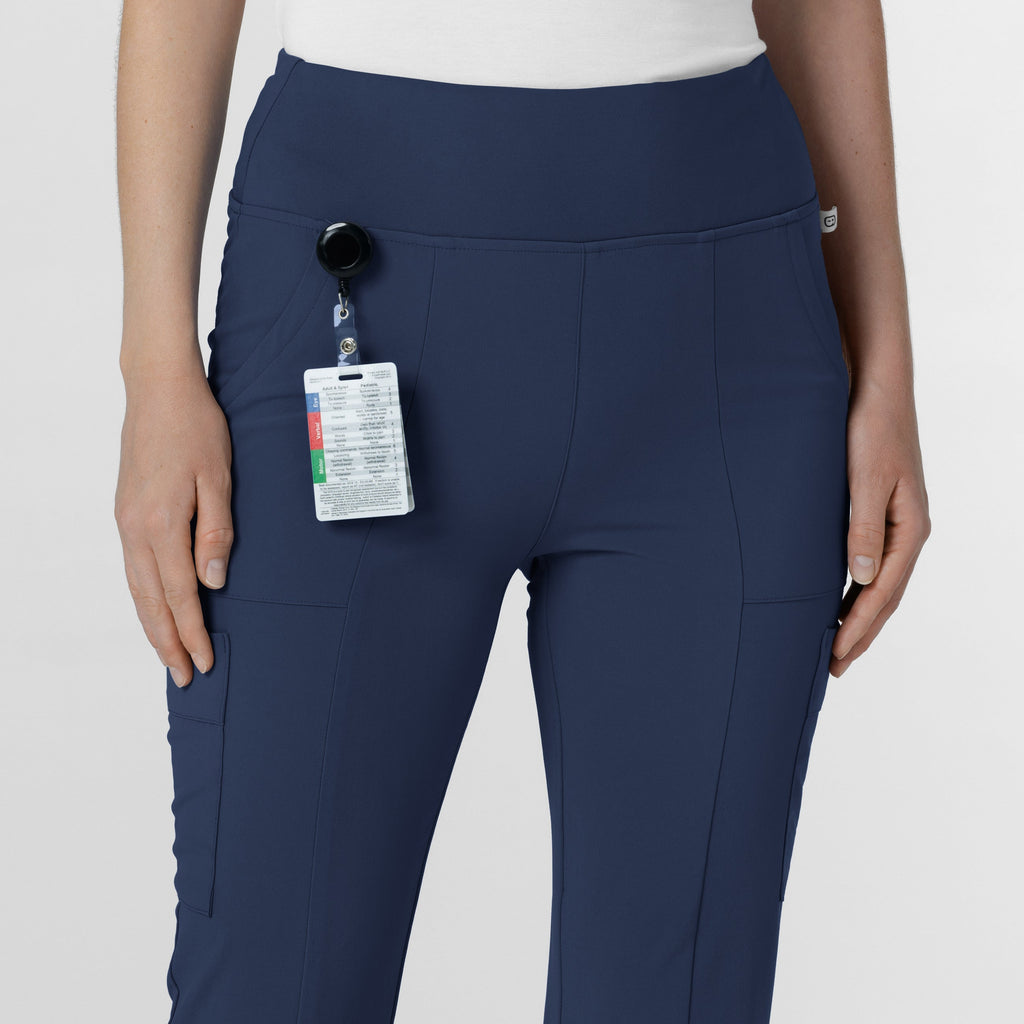 RENEW 5534 Cargo Flare Scrub Pants Navy