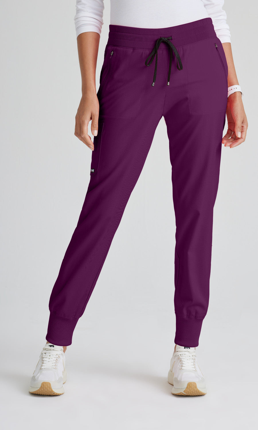 Grey's Anatomy Stretch GRSP537 Eden Jogger Wine