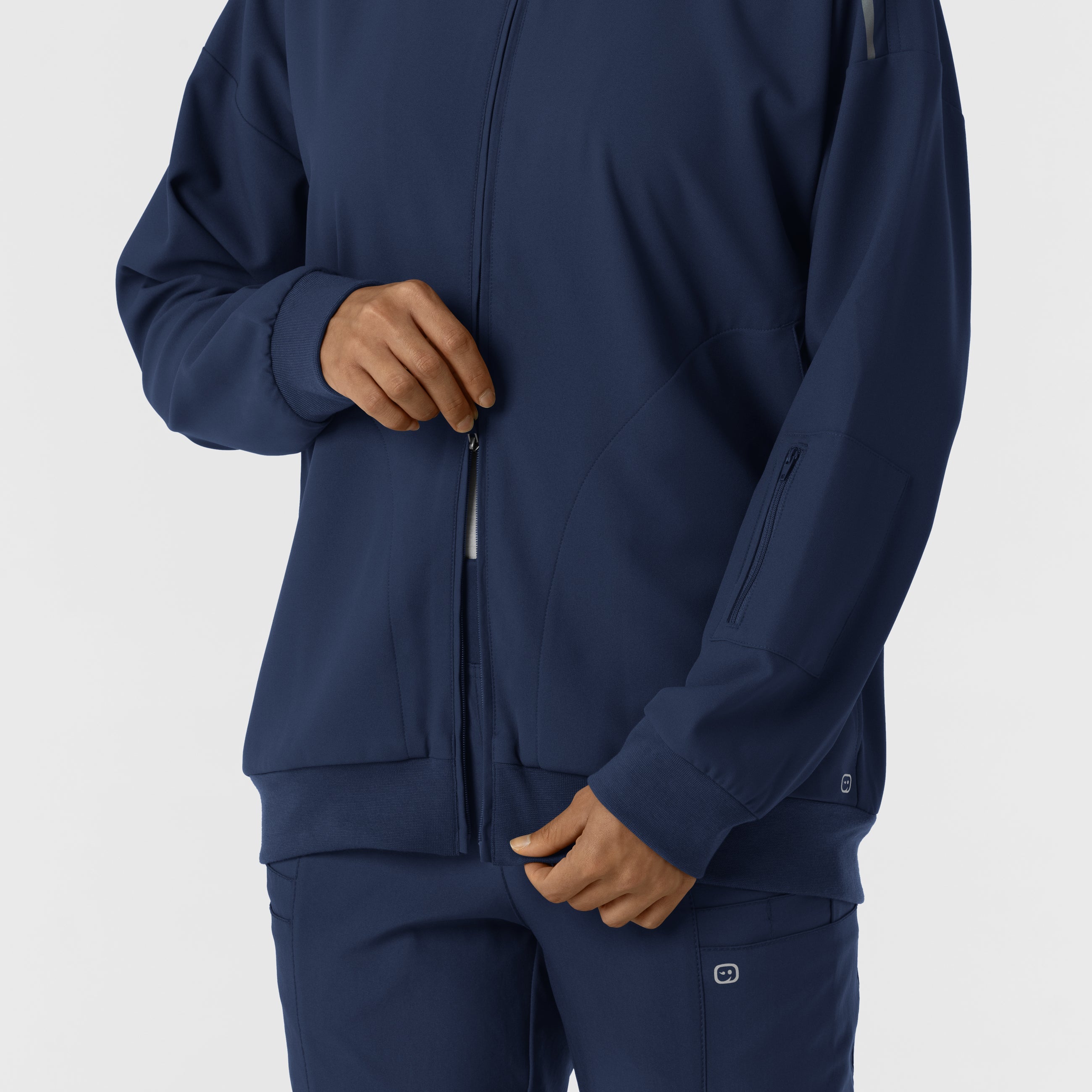 Layers 8066 Bomber Scrub Jacket Navy