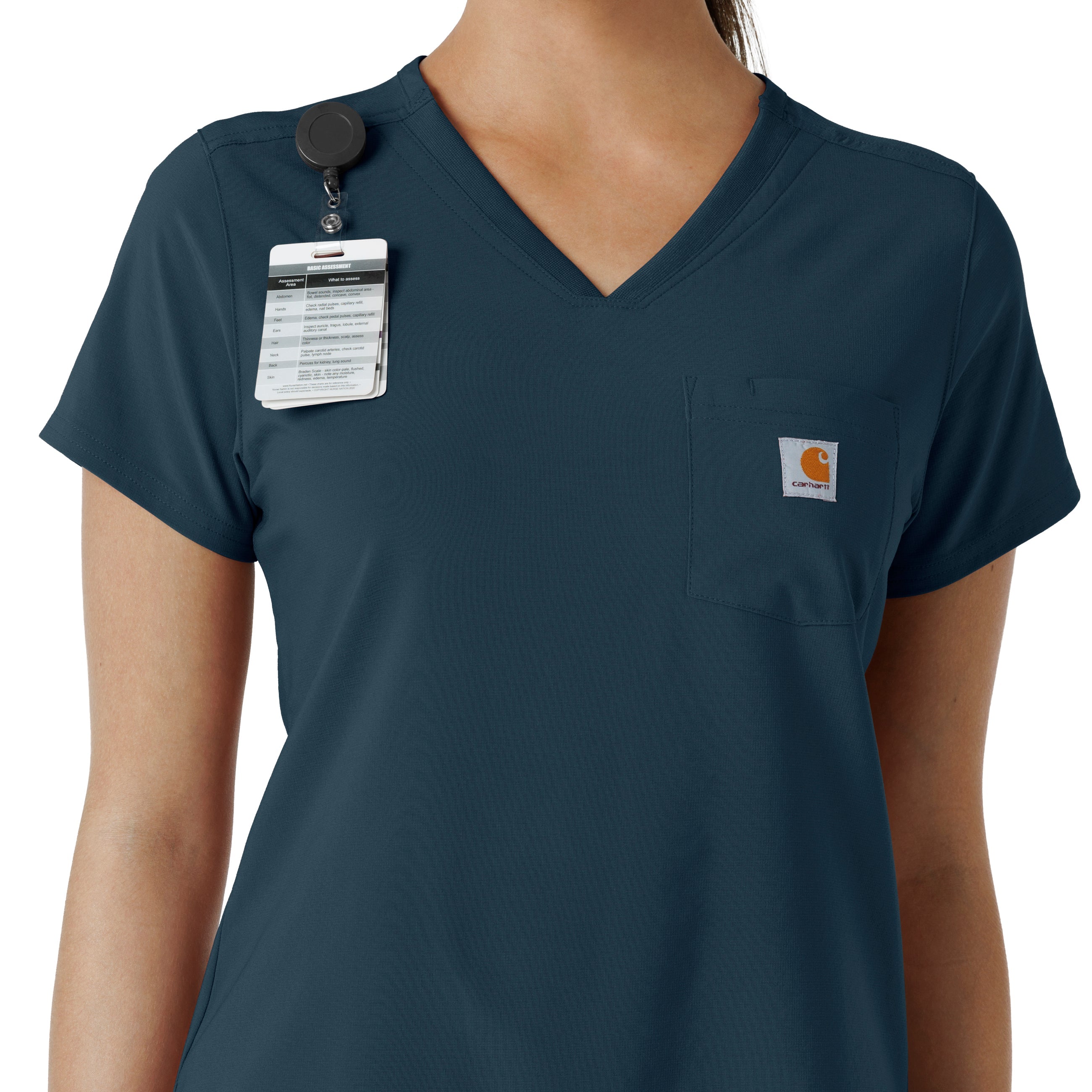 Force Cross-Flex C13410 Tuck-In Scrub Top Navy