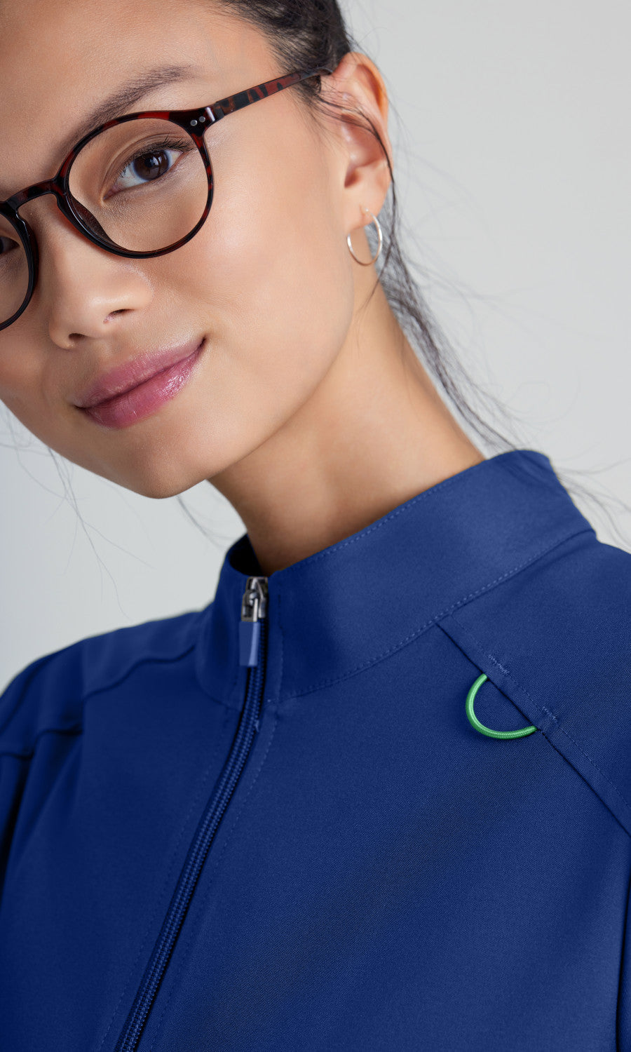 Grey's Anatomy Evolve GSSW886 Virtue Scrub Jacket Indigo