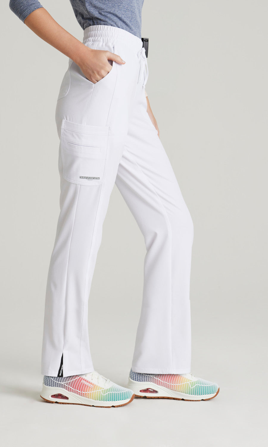 Skechers SKP623 Gamma Scrub Pants White