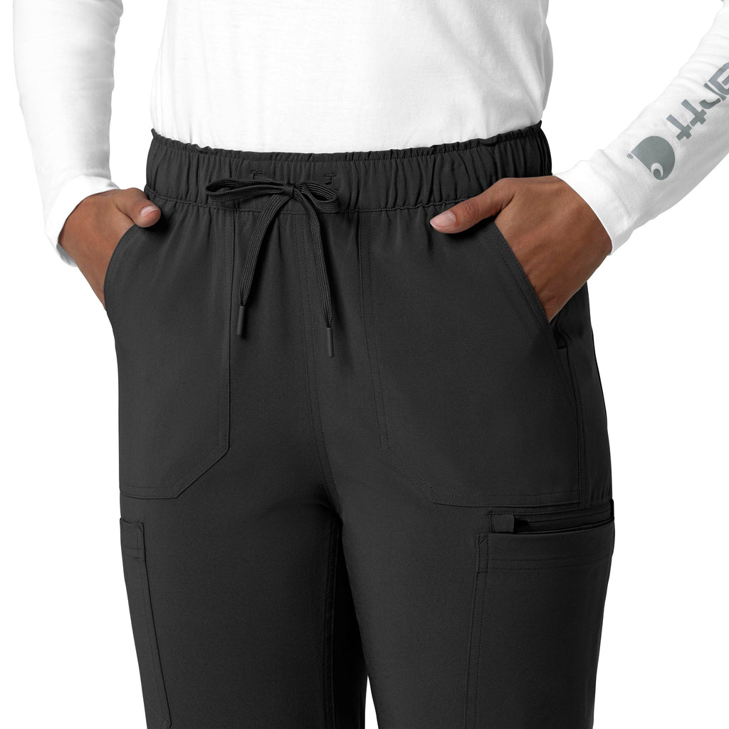 Force Cross-Flex C53210 Straight Leg Cargo Scrub Pants Black