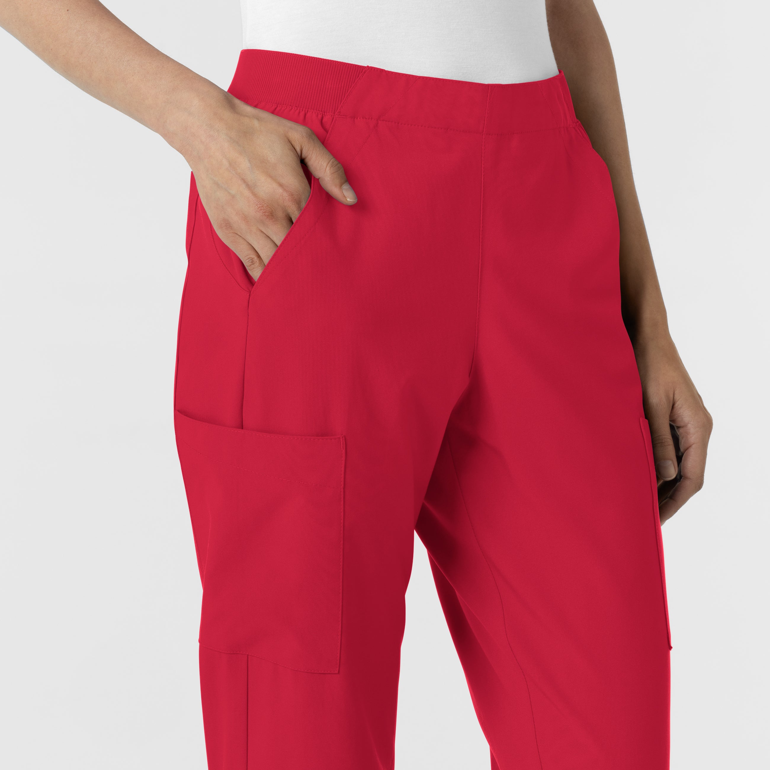 W123 5145 Cargo Utility Scrub Pants Red