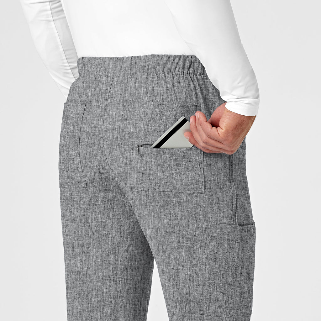 RENEW 5034 Men's Jogger Scrub Pants Grey Heather