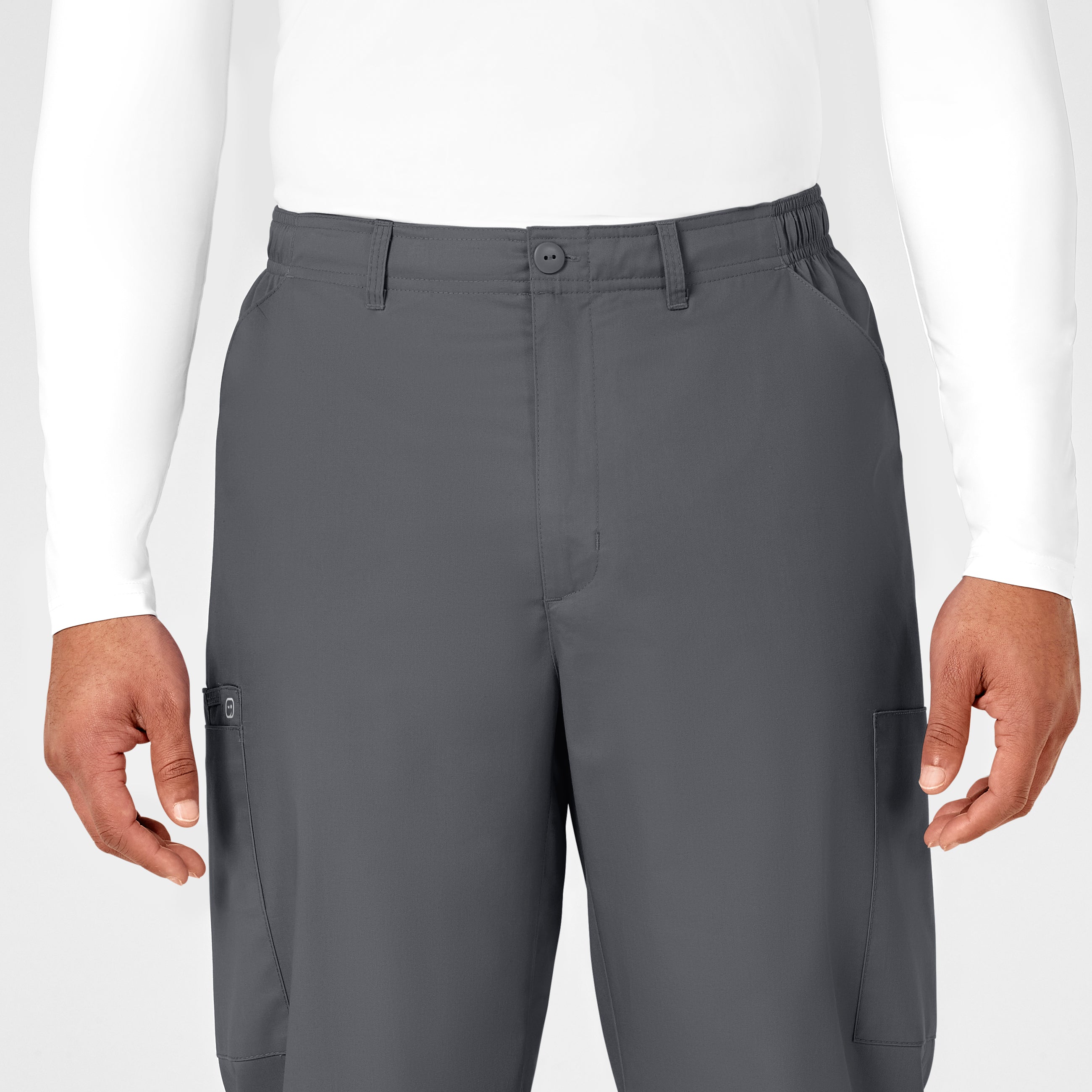WonderWORK 503 Men's Cargo Scrub Pants Pewter