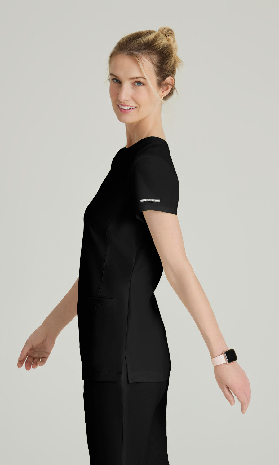 Skechers SKT259 Coast Scrub Top Black