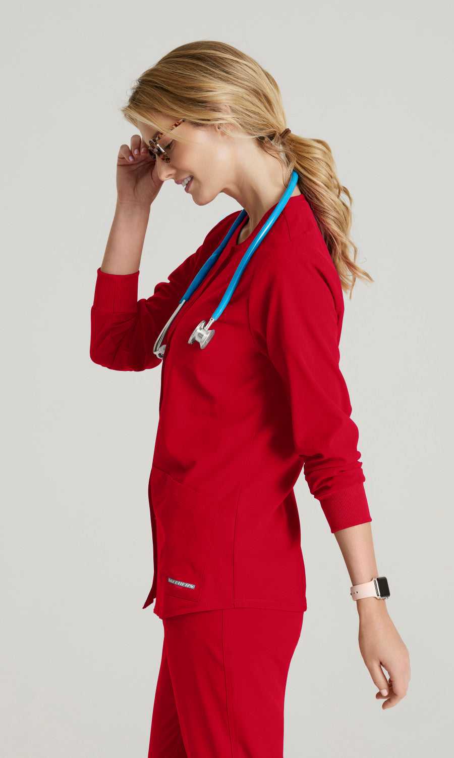 Skechers SK401 Stability Scrub Jacket True Red