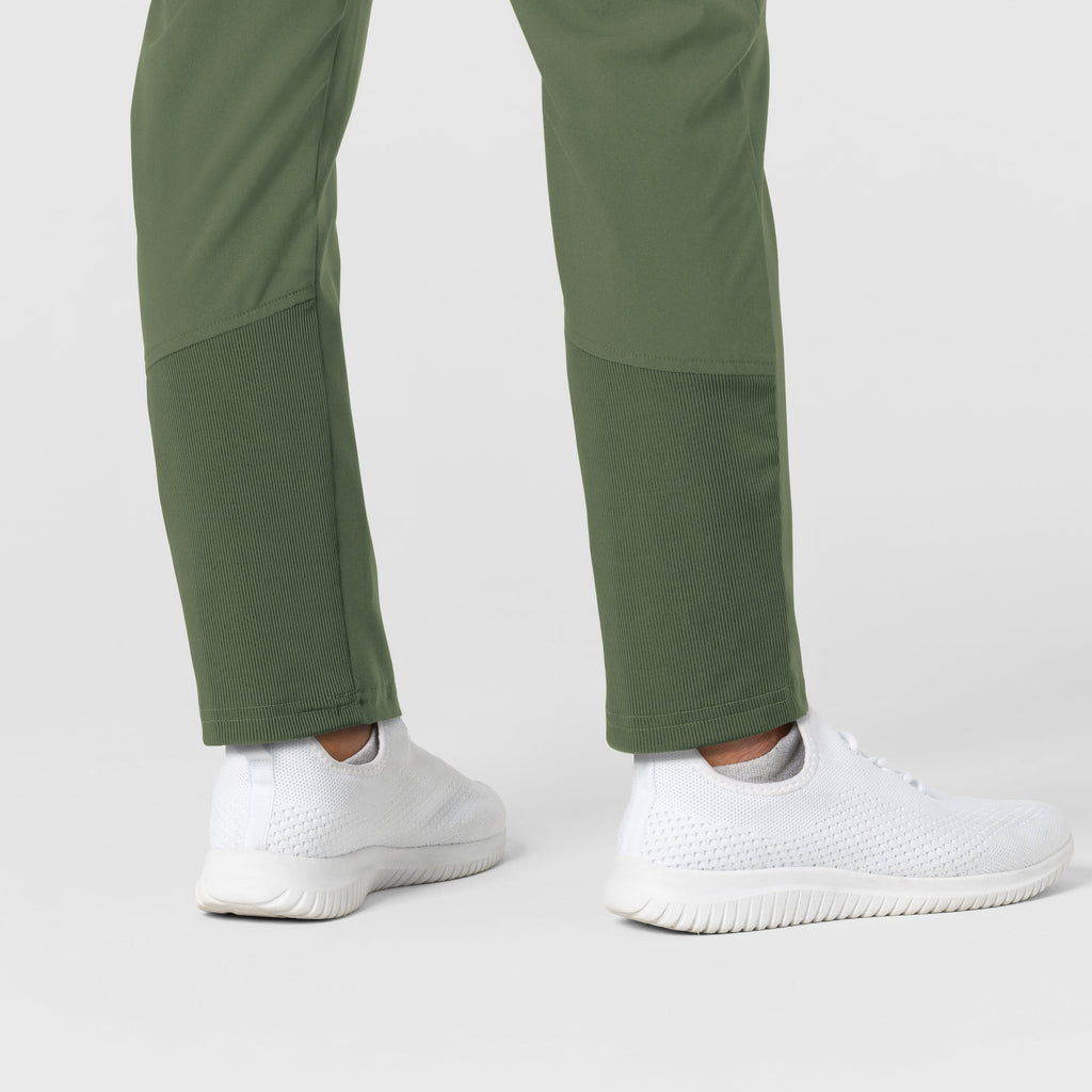 W123 5045 Flex-n-Reach Track Scrub Pants Olive