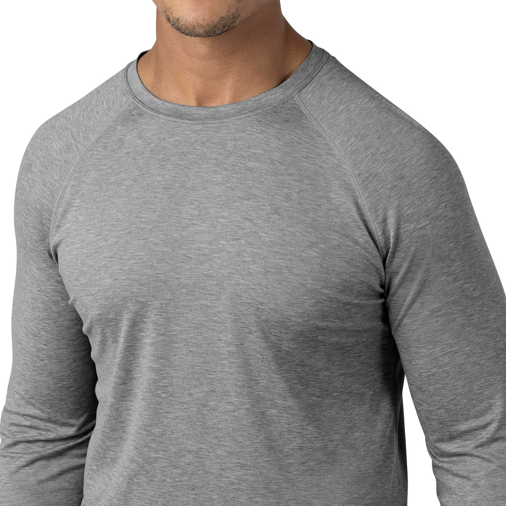Force Sub-Scrubs C32009 Men's Performance Long Sleeve Tee Grey Heather