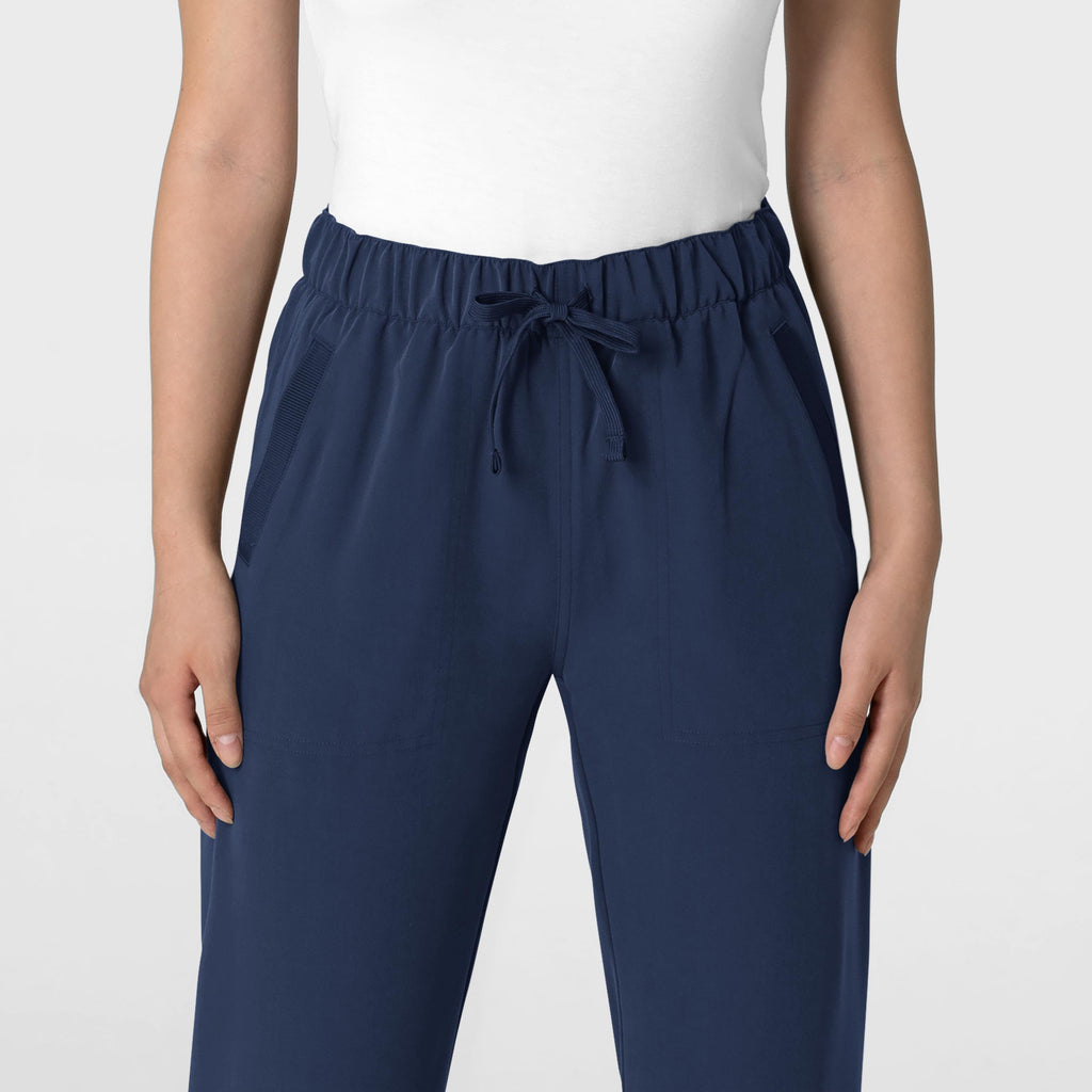 Nova 5232 Stovepipe High-Low Hem Scrub Pants Navy