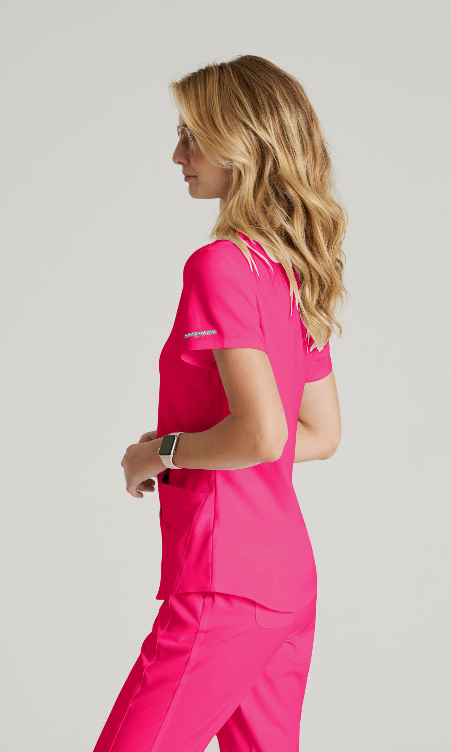 Skechers SK101 Breeze Scrub Top Vibrance Pink
