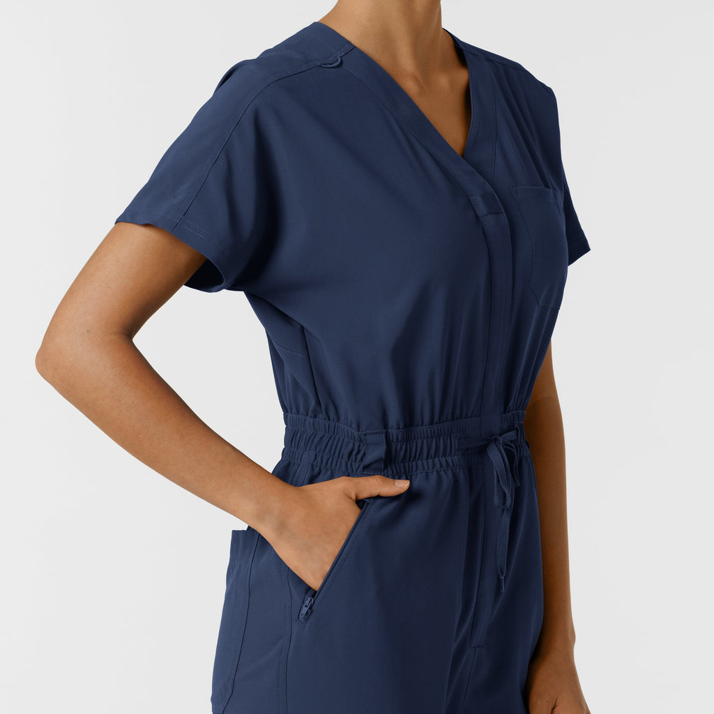 RENEW 3234 Cargo Jogger Scrub Jumpsuit Navy