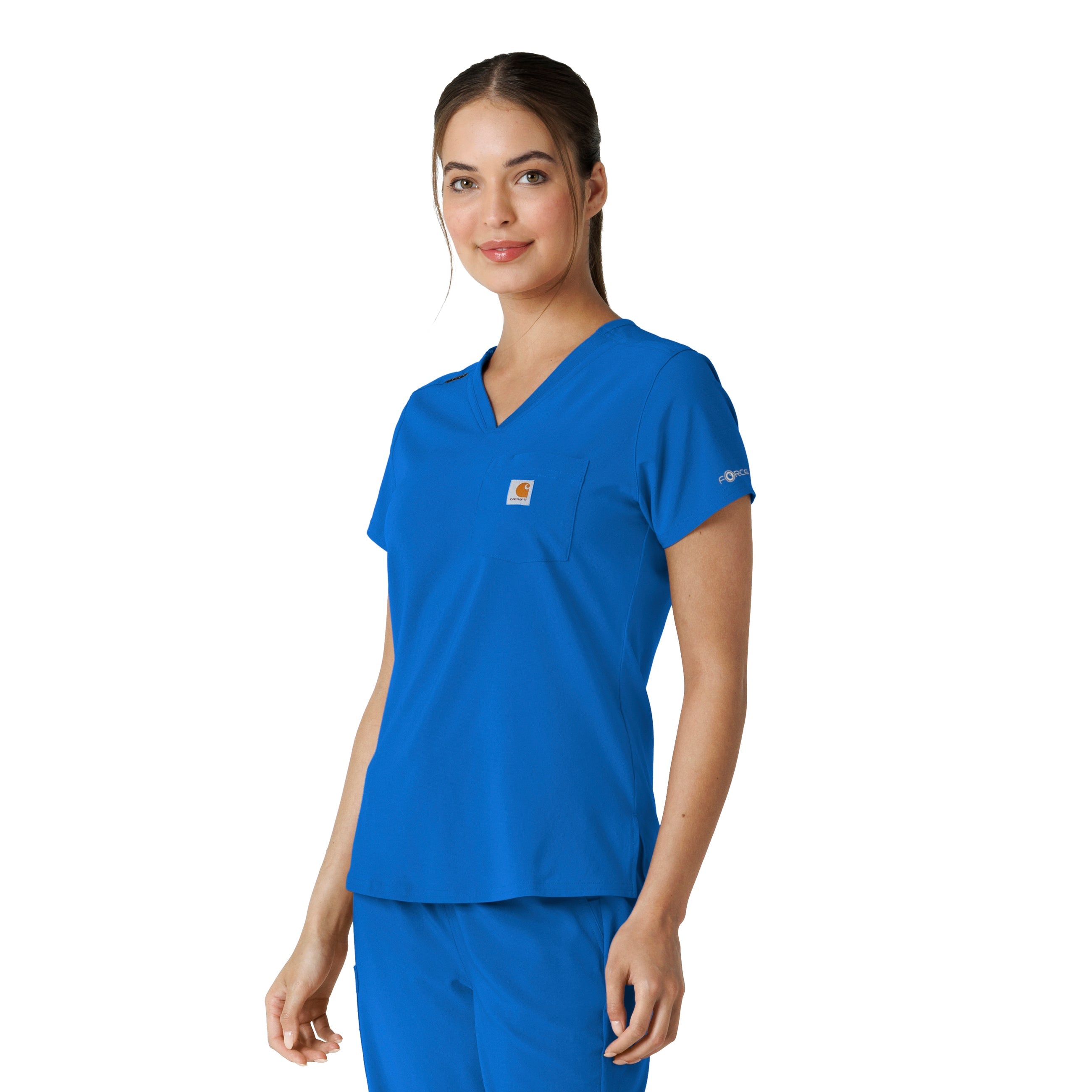 Force Cross-Flex C13410 Tuck-In Scrub Top Royal