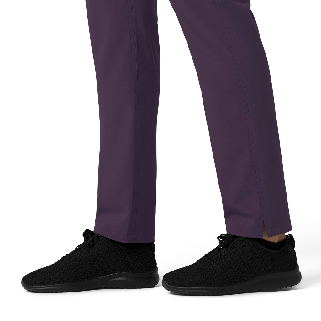 Force Cross-Flex C53210 Straight Leg Cargo Scrub Pants Black Plum