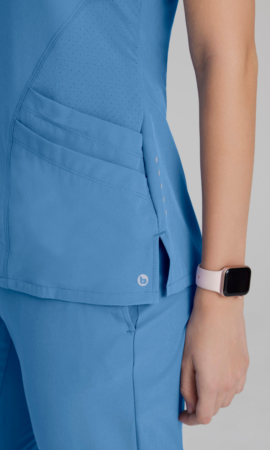 Barco One 5106 Pulse Scrub Top Ciel Blue