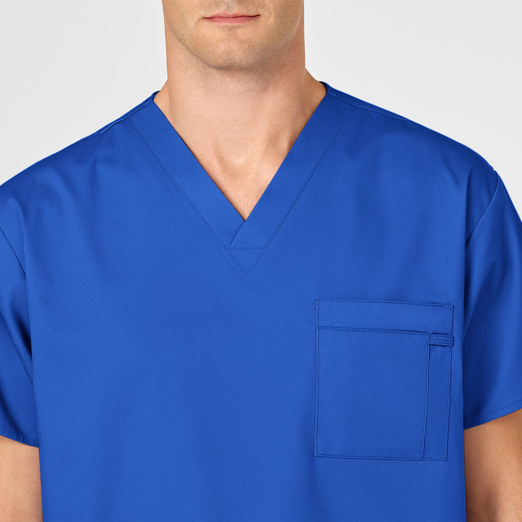 WonderWORK 100 Unisex V-Neck Scrub Top Royal