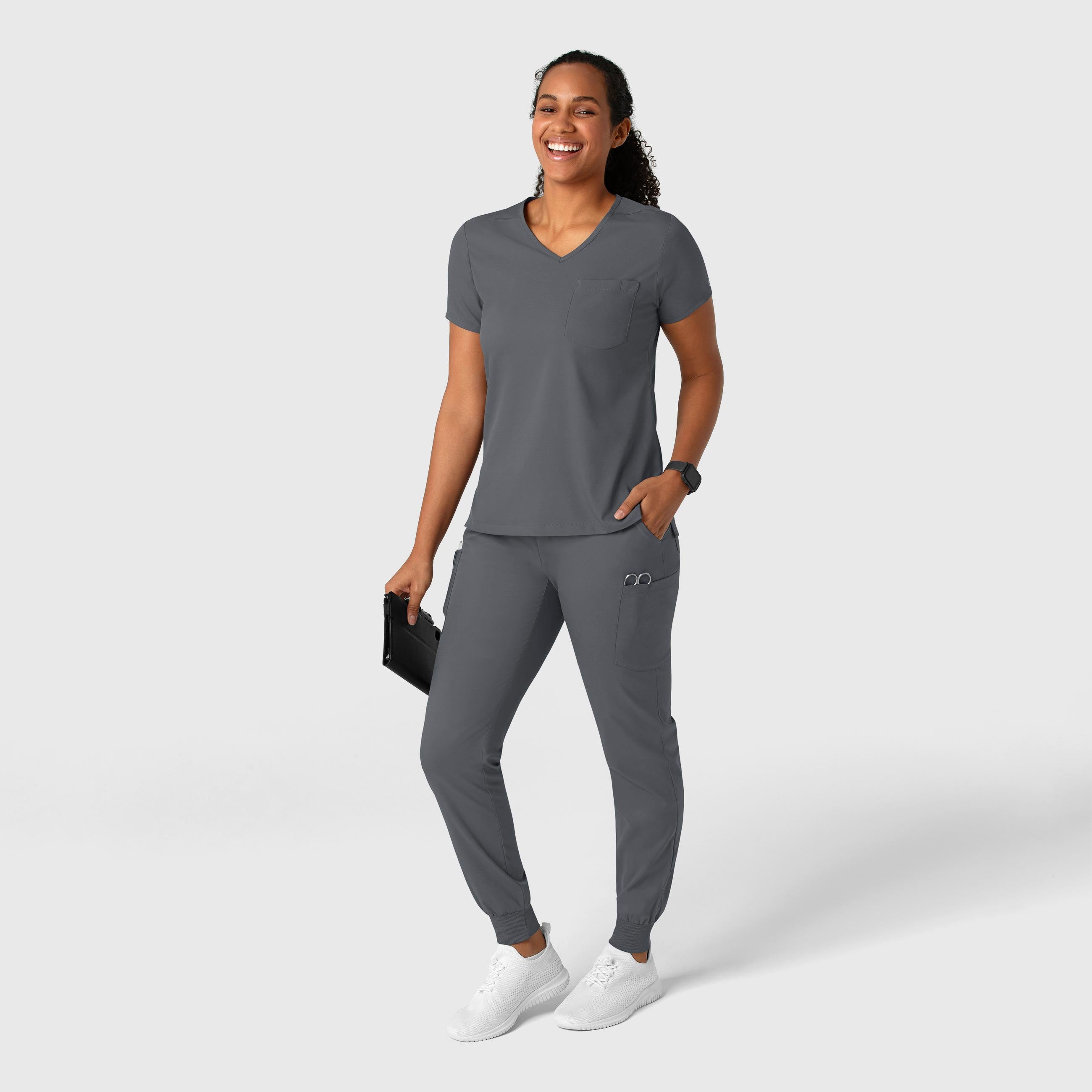 Boundless 5151 Jogger Scrub Pants Pewter