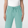 Nova 5232 Stovepipe High-Low Hem Scrub Pants Turquoise