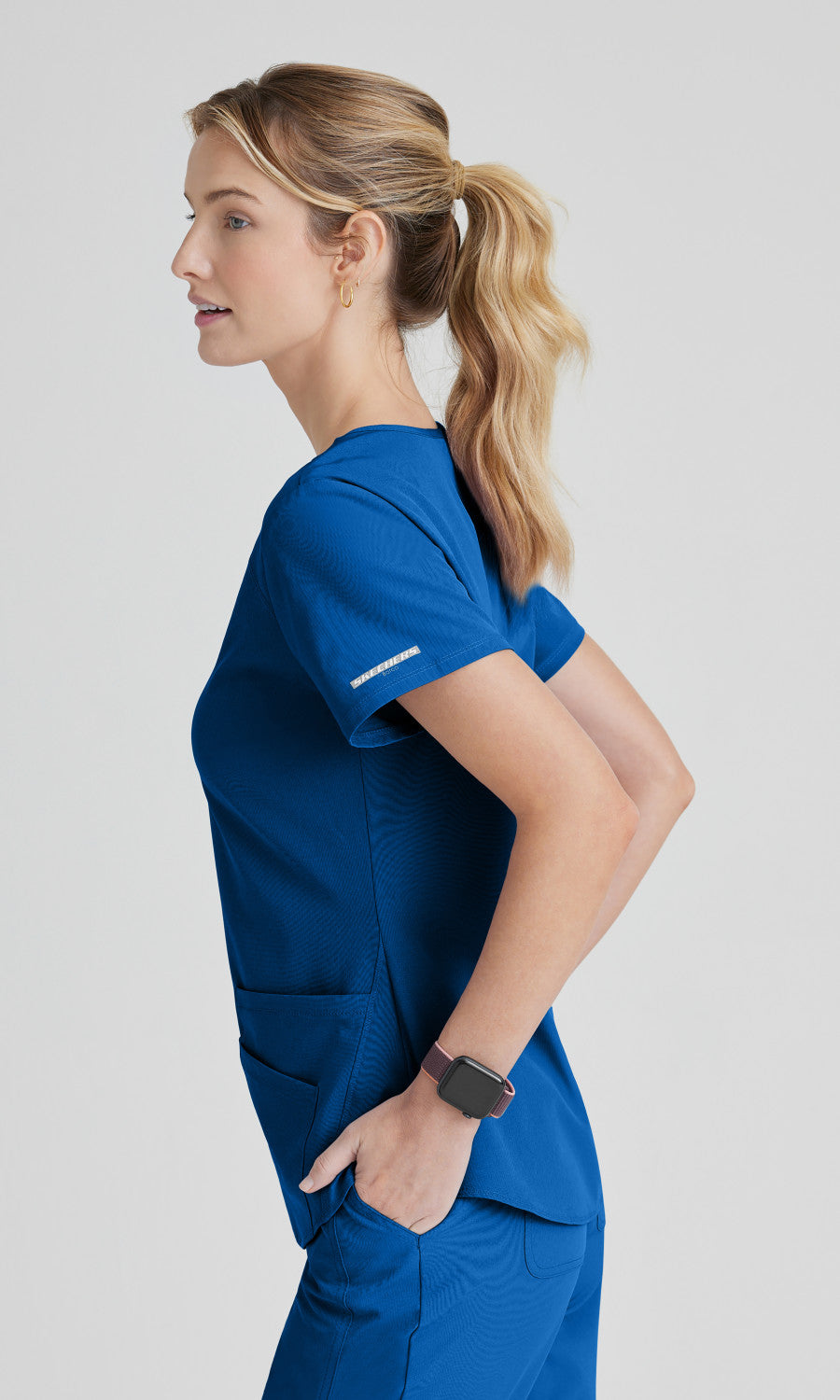 Skechers SK101 Breeze Scrub Top New Royal