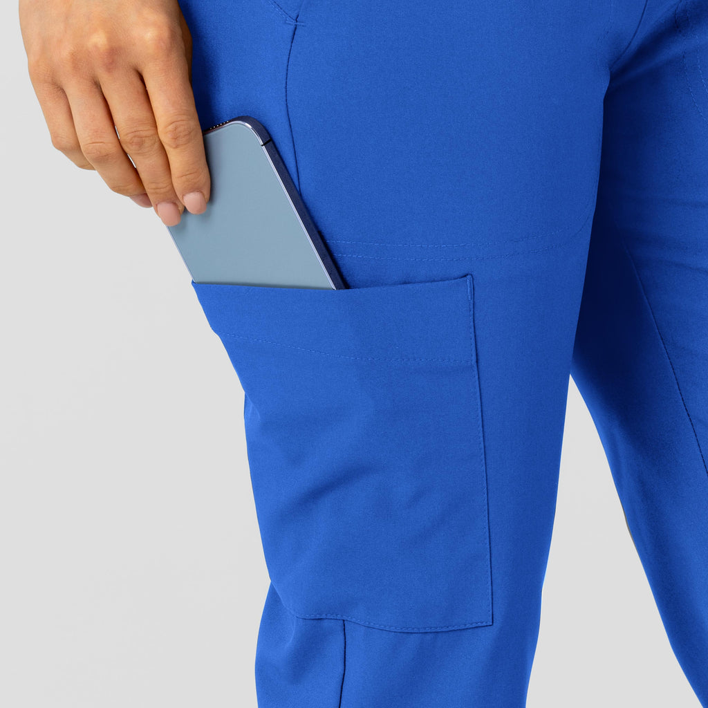 W123 5045 Flex-n-Reach Track Scrub Pants Royal