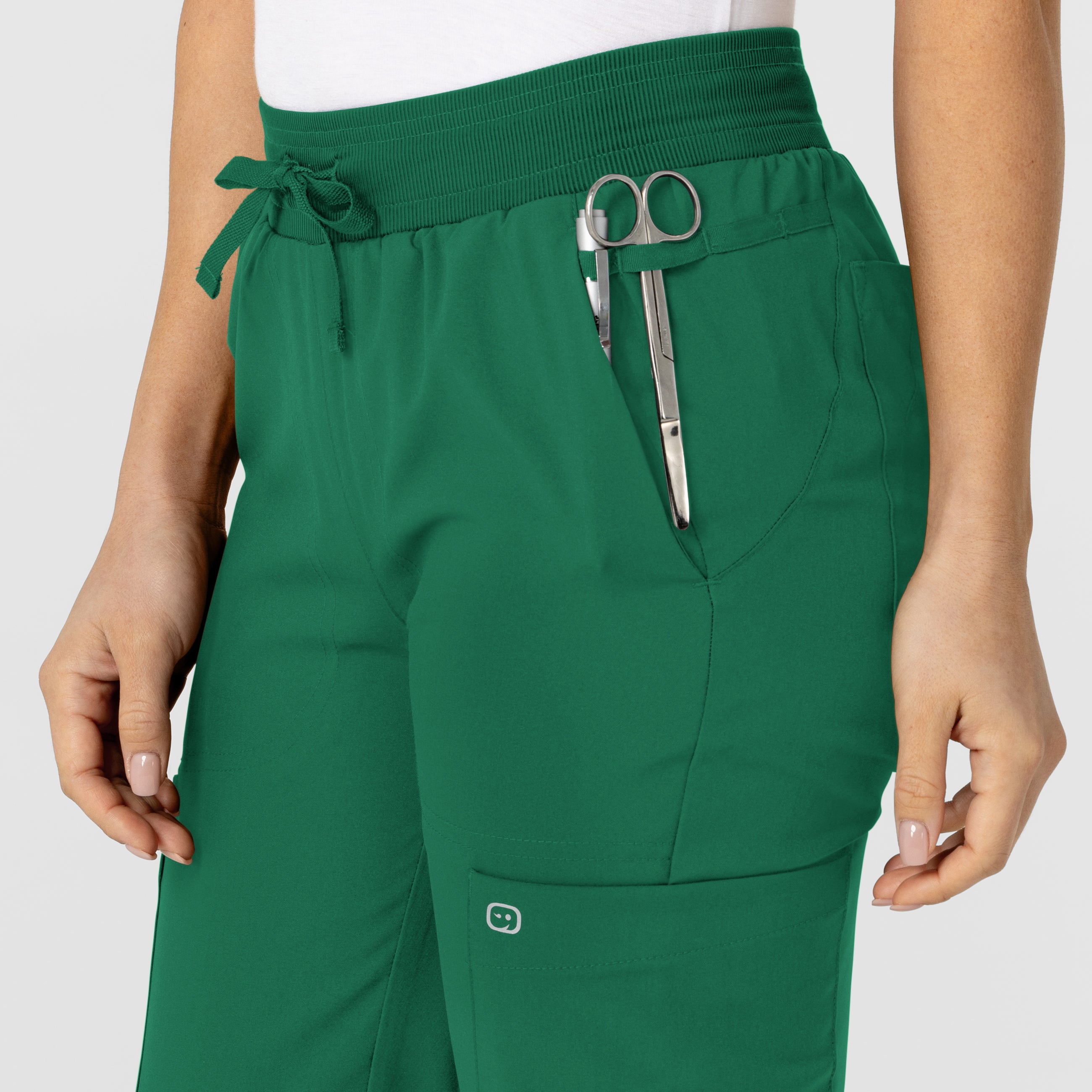 W123 5045 Flex-n-Reach Track Scrub Pants Hunter