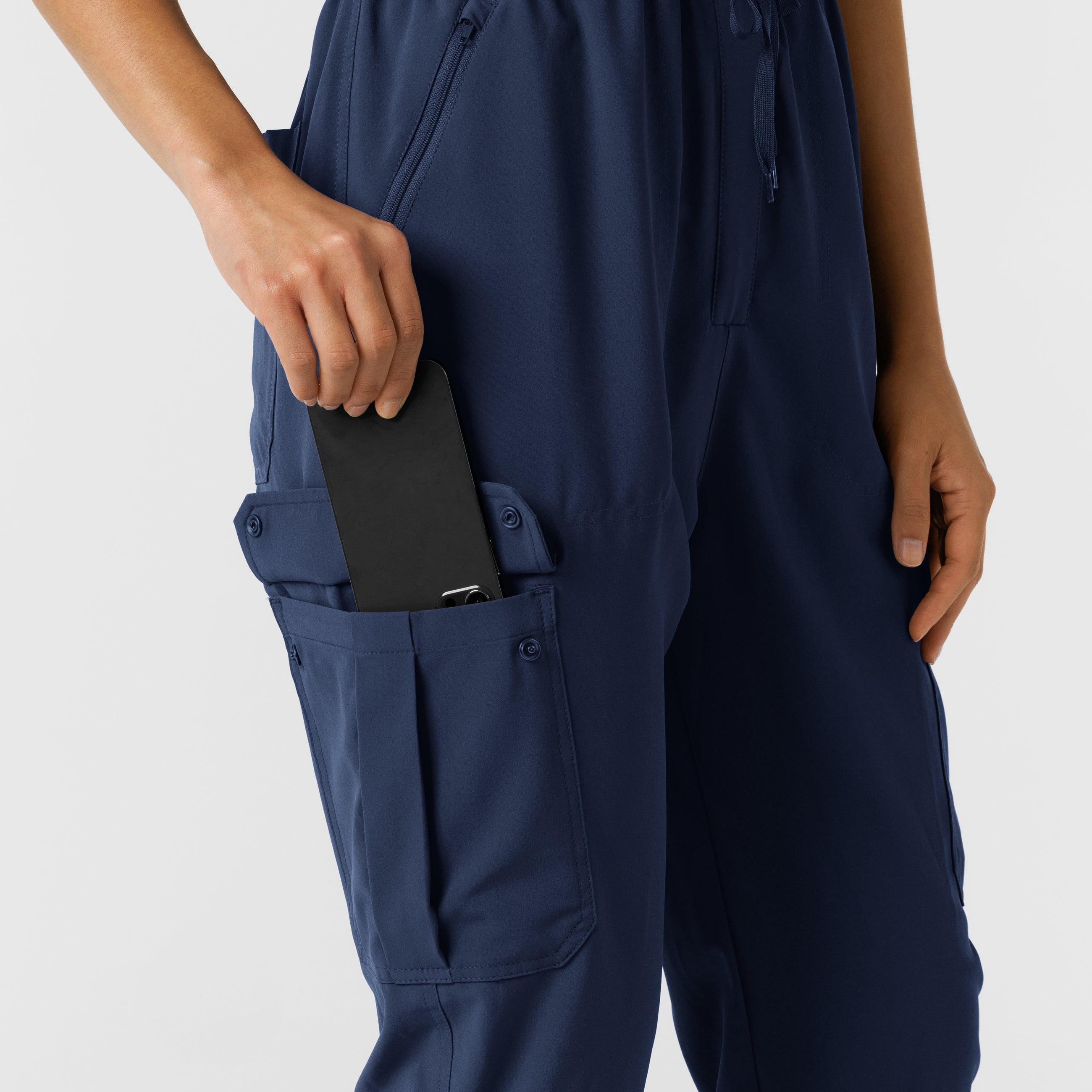 RENEW 3234 Cargo Jogger Scrub Jumpsuit Navy