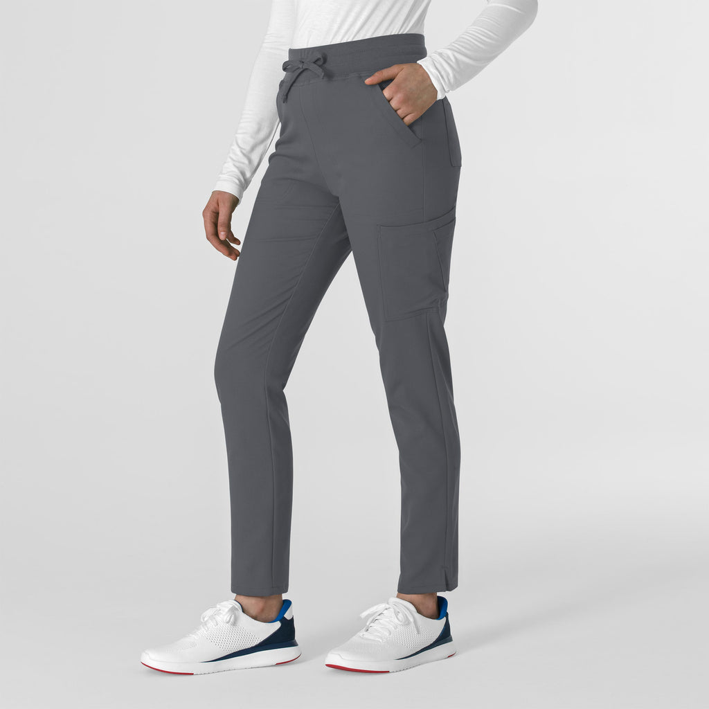 Thrive 5222 Cargo Straight Slim Leg Scrub Pants Pewter