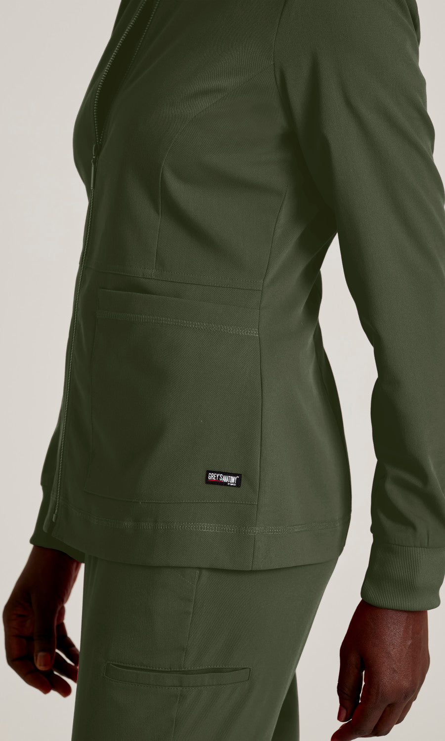 Grey's Anatomy Stretch GRSW017 Millie Jacket Olive