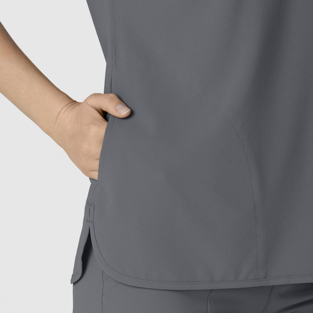 RENEW 6634 Dolman Scrub Top Pewter
