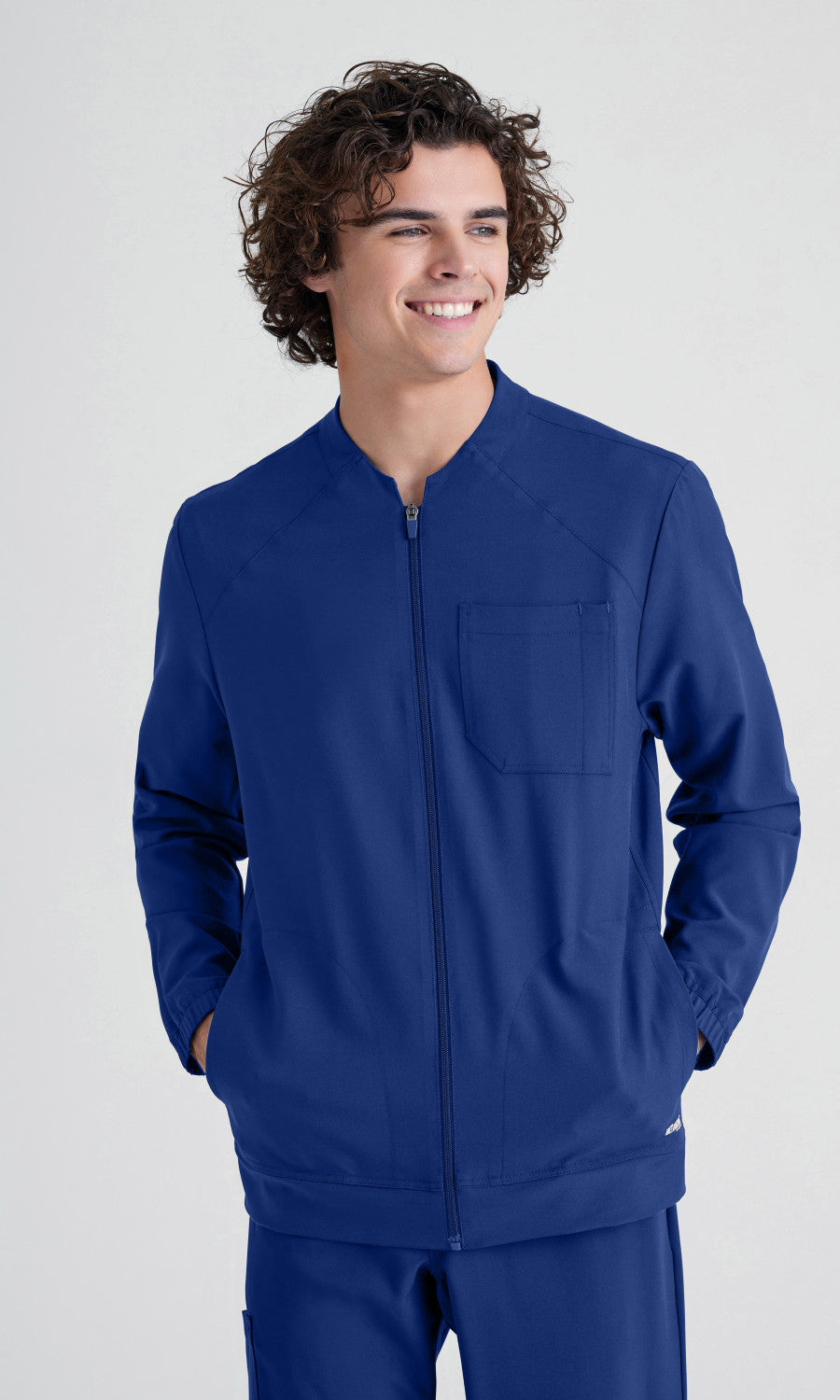 Grey's Anatomy Evolve GSSW887 Cycle Scrub Jacket Indigo