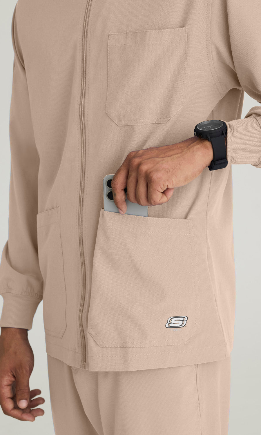 Skechers SK0408 Structure Scrub Jacket New Khaki