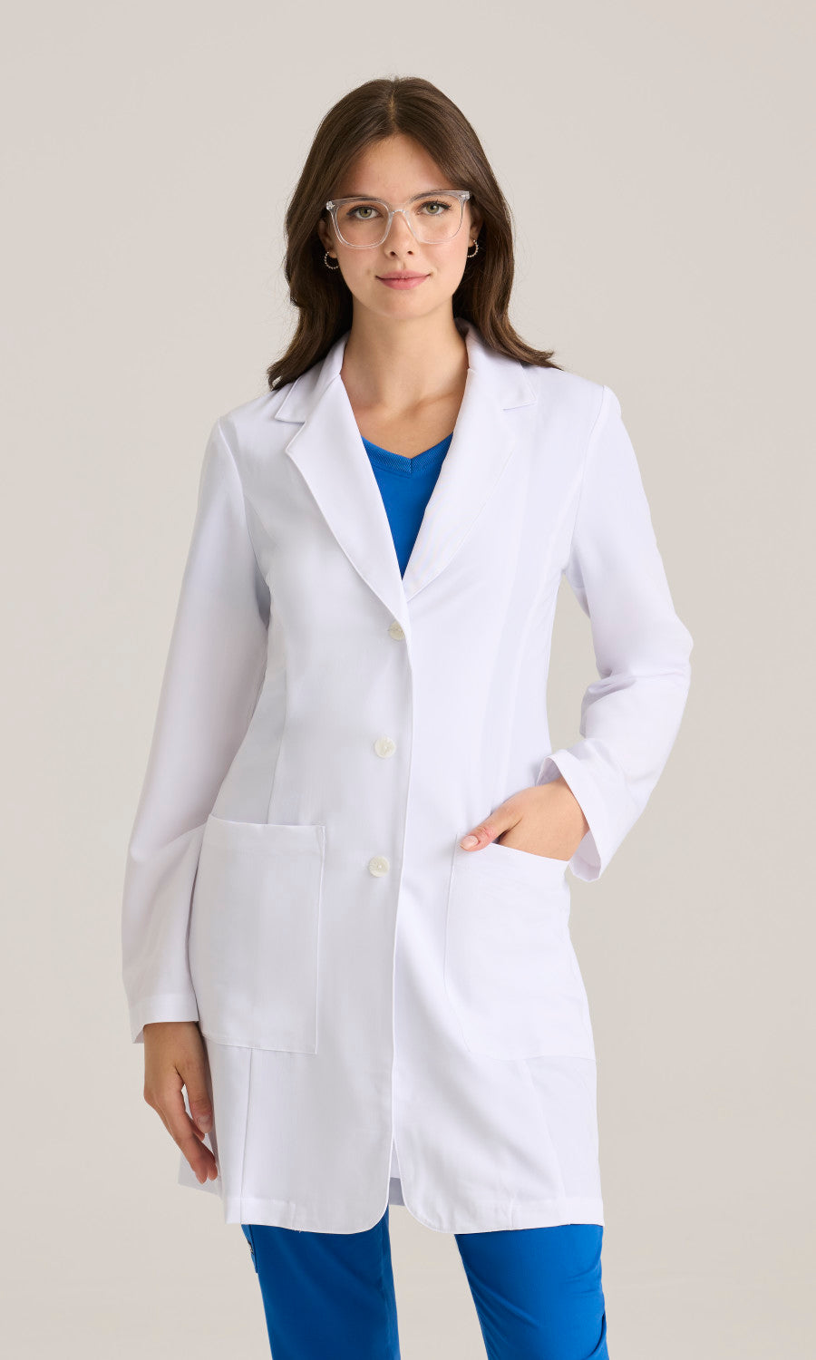 Grey's Anatomy Signature 2402 Morgan Lab Coat White