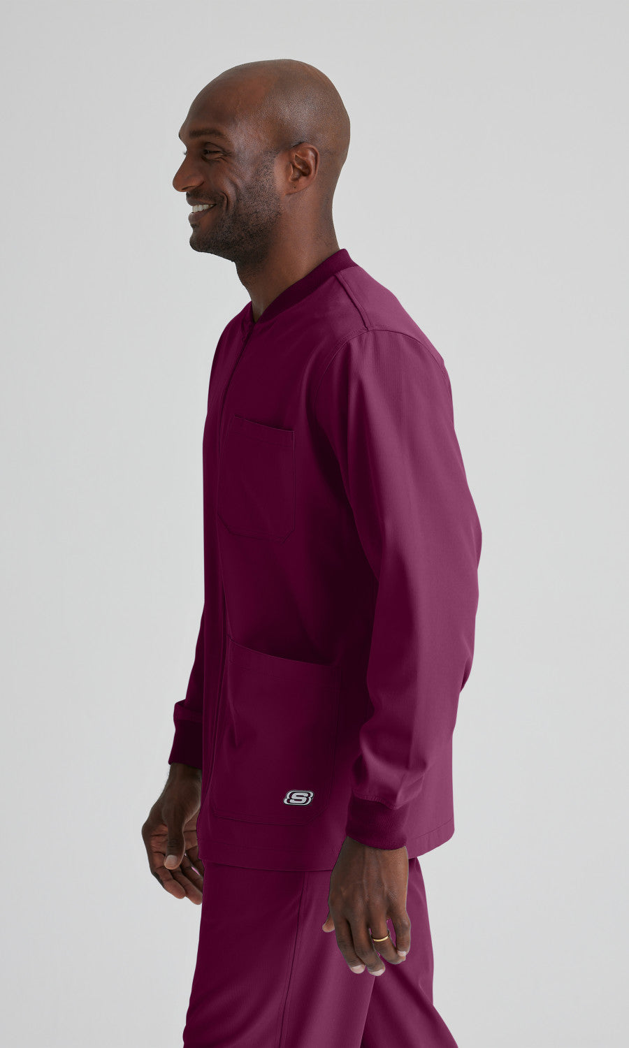 Skechers SK0408 Structure Scrub Jacket Wine