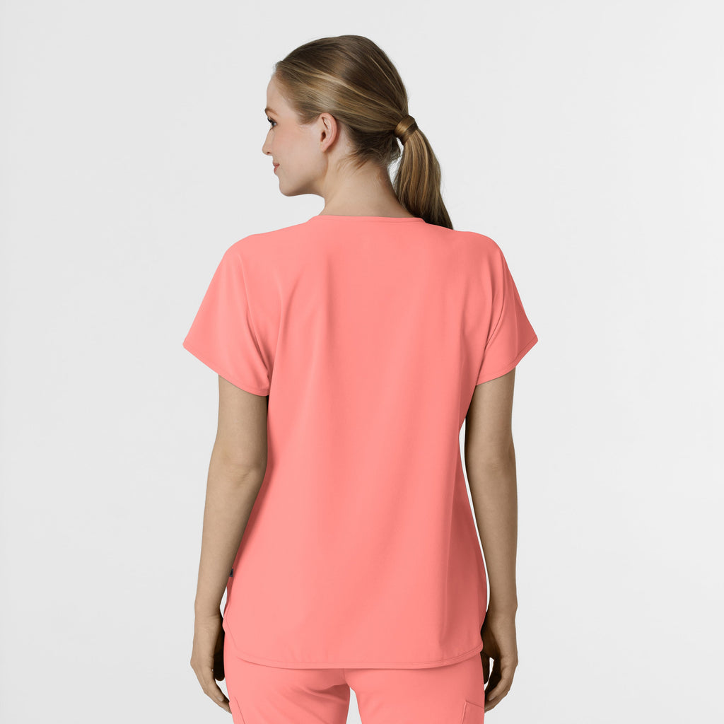 RENEW 6634 Women's Dolman Scrub Top Paradise Pink