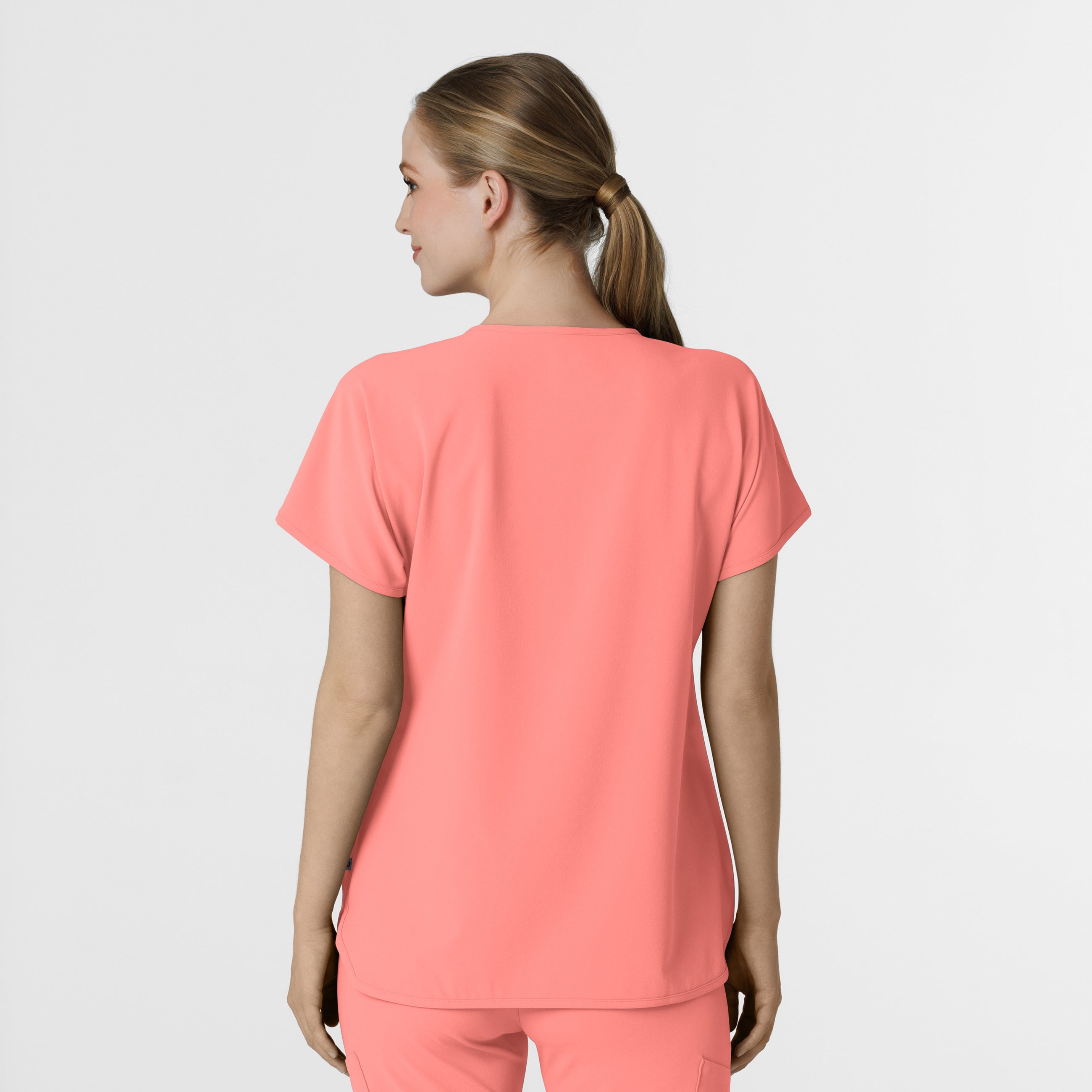 RENEW 6634 Women's Dolman Scrub Top Paradise Pink