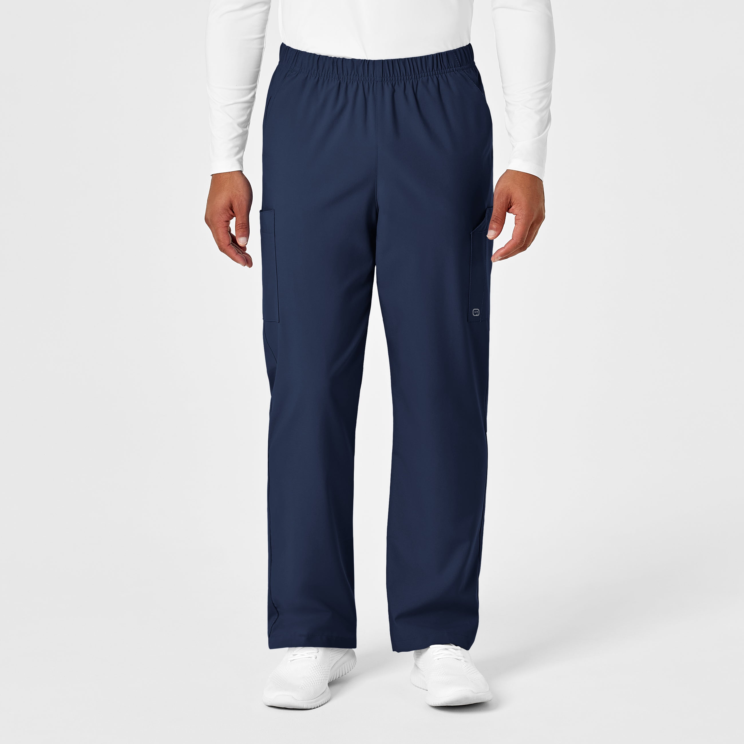 W123 5855 Unisex Multi-Cargo Scrub Pants Navy