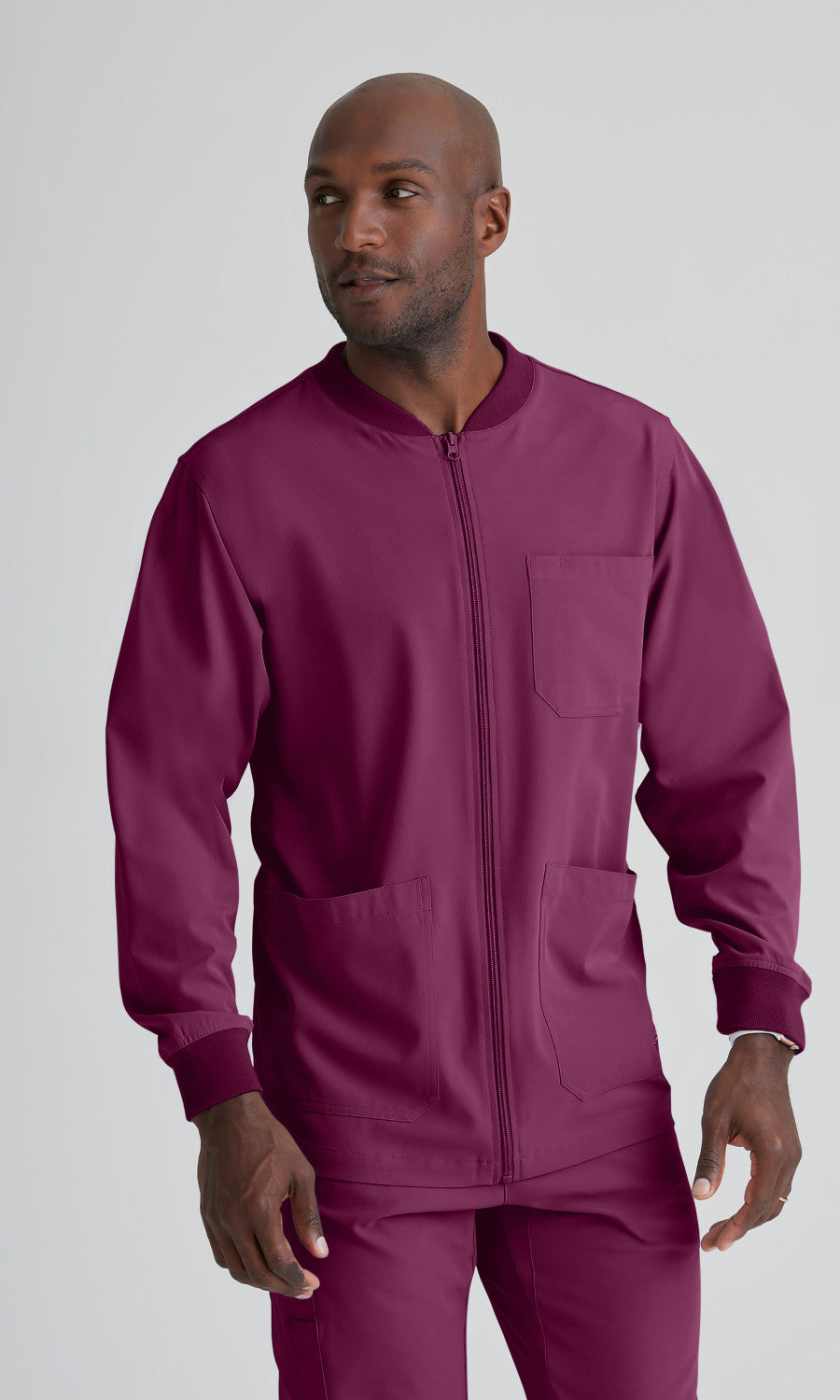 Skechers SK0408 Structure Scrub Jacket Wine