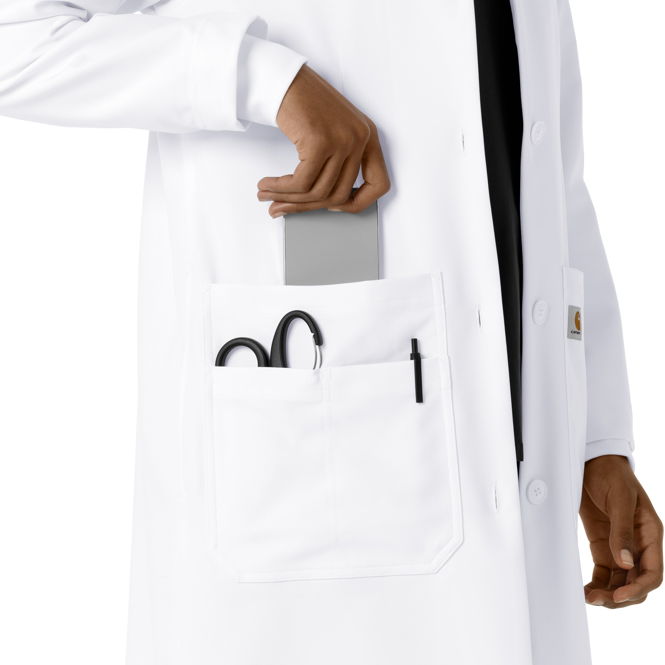 Lab Coats C74005 Long Lab Coat White
