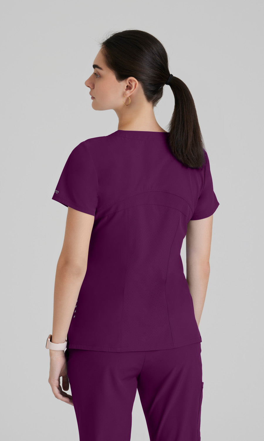 Barco One 5106 Pulse Scrub Top Wine