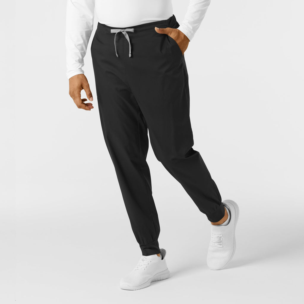 WonderWORK 507 Men's Cargo Jogger Scrub Pants Black
