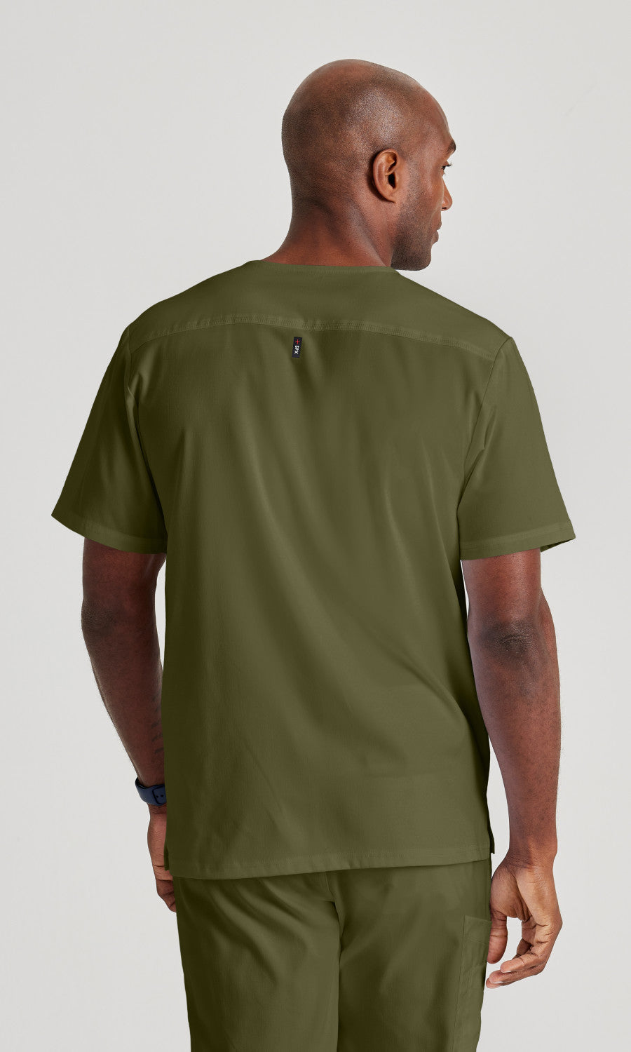 Grey's Anatomy Stretch GRST079 Murphy Scrub Top Olive