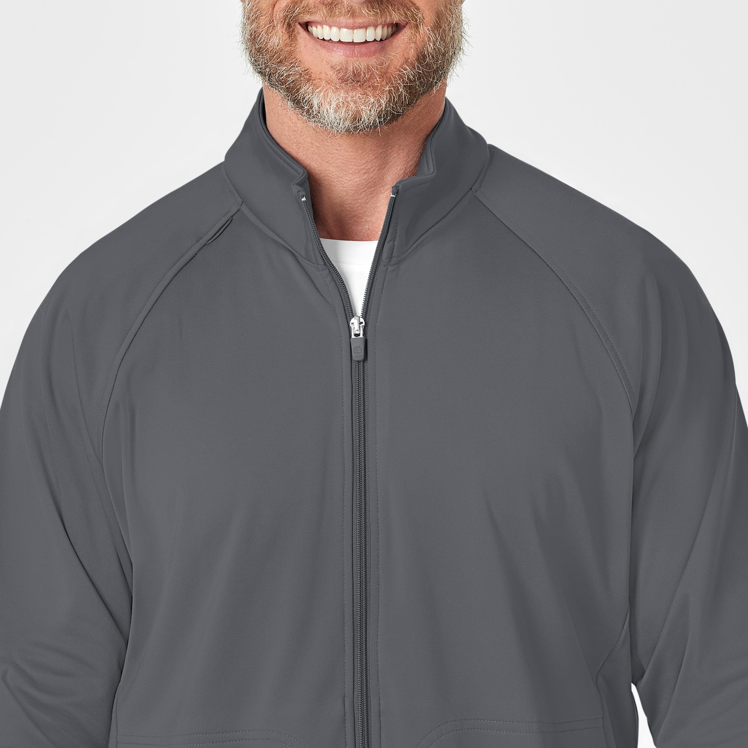Layers 8309 Men's Fleece Full Zip Jacket Pewter