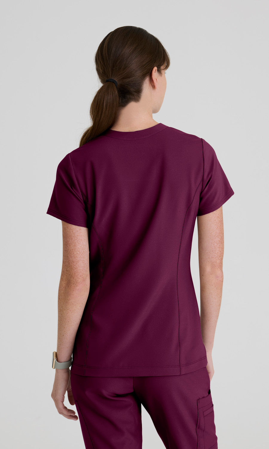 Grey's Anatomy Evolve GSST298 Women's Sky Top in Wine by Barco